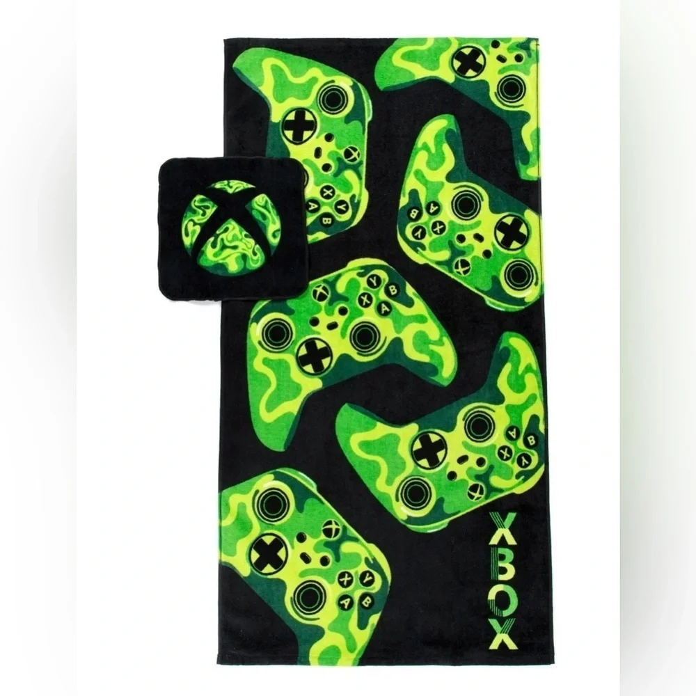 XBox Kids Cotton 2 Piece Towel and Washcloth Set
